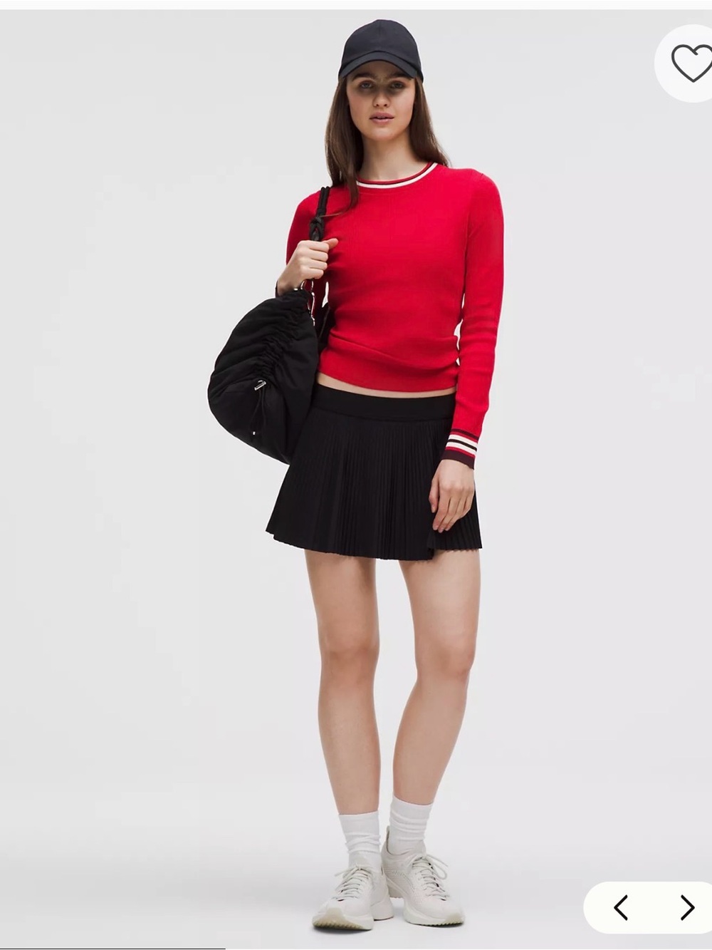 lululemon Cotton-Blend Long-Sleeve Crew lulu Red/Goodnight Plum/Light Ivory - Picture 2 of 9
